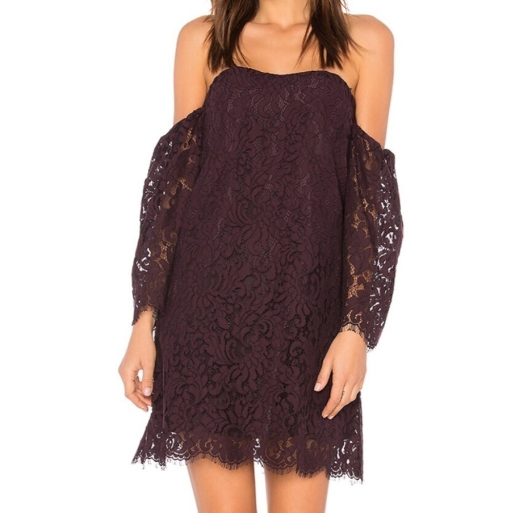 CUPCAKES and cashmere Adalira Dress in Aubergine
